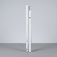 Rail de rideau télescopique en aluminium pour montage mural ou au plafond, sans découpe, réglable, glisse silencieuse et fluide, 0,65-5,1 m