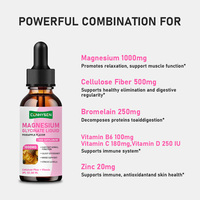 Gouttes liquides de glycinate de magnésium OEM ODM saveur ananas, complément vitaminique pour la relaxation, le soutien du sommeil et la santé digestive
