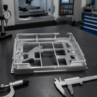 Pièce de montage de cadre de fixation en alliage d'aluminium usiné CNC de précision avec finition usinée pour équipement industriel