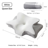 Oreiller en mousse à mémoire de forme Anjuny Butterfly, taille Queen, soutien cervical pour dormir