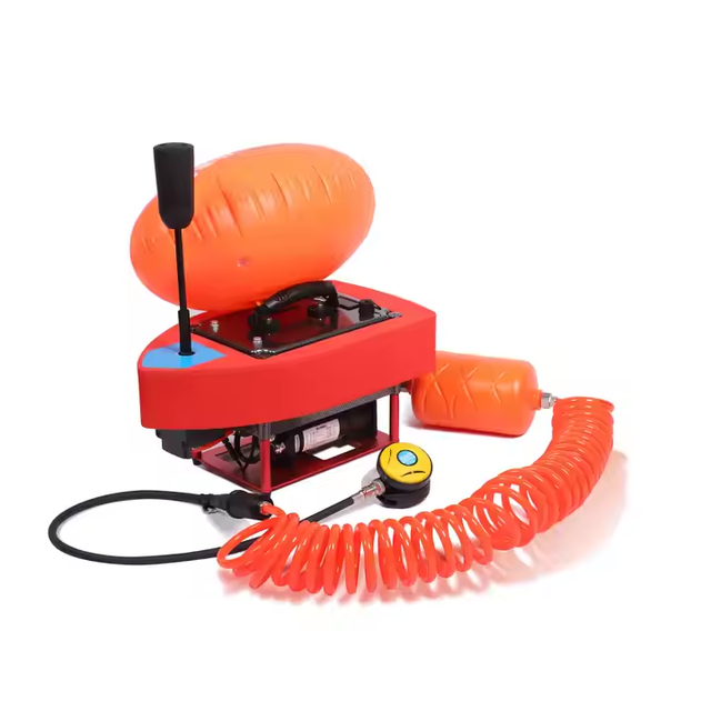 WOLACH Portable Diving Square Ventilator Apparatus Underwater Work Dual Drainage Breathing System Support 2 Person Diving 20 M