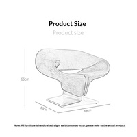 Chaise de designer nordique tendance, créative et décontractée, en forme de ruban, en coton extensible, style cyber-célébrité, moderne, luxe léger, pour hôtel