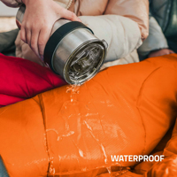 Sac de couchage professionnel isolé et étanche à capuche pour adultes pour les activités de plein air par temps froid-Camping