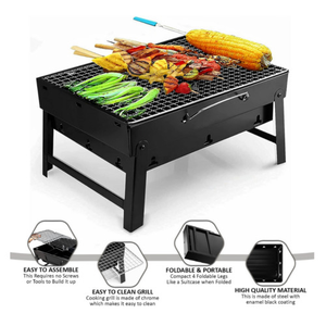Parrilla Portátil Plegable de Carbón para Camping, Mesa de Barbacoa Plegable sin Humo con Altura Ajustable - Product Image 3