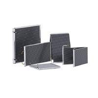 Évaporateur de micro condensateur MCHE pour l'utilisation de la chaleur résiduelle Fabricant chinois Tube de microcanal en aluminium Échangeur de chaleur personnalisé