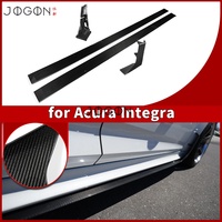 Extensions de jupes latérales Jogon V2 en fibre de carbone véritable pour Acura Integra Type S 2023 2024 2025 2026 - Accessoires de kit carrosserie