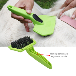 KUDI Soft TPR Baño y masaje Daily Hair Pet Grooming Brush para perros y gatos - Product Image 5