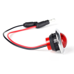 Nueva Luz de Posición Lateral <span class=keywords><strong>IDUN</strong></span> de 12v/24v, Mini, Redonda de 3/4'', Montaje con Arandela de Policarbonato, 3 LED, para Remolques y Camiones, Hecha en China - Product Image 2