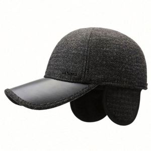 Nouvelle Arrivée 2025 – Casquette de Baseball Épaisse et Chaude en Cuir PU pour Hommes – Idéale pour l'Hiver et les Activités de Plein Air - Product Image 1