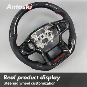 <span class=keywords><strong>พวงมาลัย</strong></span>หนังแท้สีดำคาร์บอนไฟเบอร์แบบสปอร์ตสไตล์ สำหรับฟอร์ด เรนเจอร์ แร็พเตอร์ ปี 2022 2023 2024 2025 อัพเกรดภายในรถยนต์ - Product Image 5