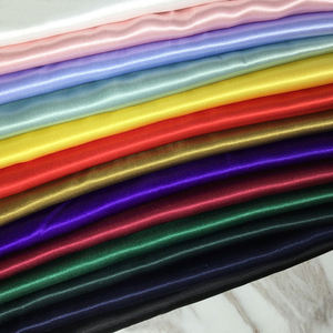 高品質シャイニーサテンミカドシルク生地ブライダルサテンウェディング生地高級ポリエステルミカド生地 - Product Image 5