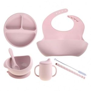 Set de Alimentación para Bebés de Silicona Libre de BPA, Incluye Tenedor, Cuchara y Baberos con Succión USSE para Niños - Product Image 2