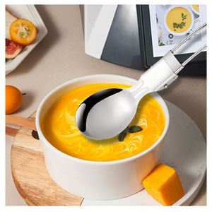 Folding Design Cutlery Sets Stainless Steel Foldable Knife <b>Fork</b> Spoon for Travelling - Product Image 4
