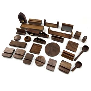 ชิ้นส่วนไม้แบล็ควอลนัทสั่งทำพิเศษ ผลิตด้วยเครื่อง CNC รับผลิตแบบ OEM ODM เฟอร์นิเจอร์ครัวไม้เนื้อแข็ง โรงงานผลิตที่มีความแม่นยำสูง - Product Image 4