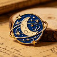 Vintage Weltraum-Metall-Anstecknadeln Personalisierte Emaille-Astronomie-Abzeichen für Wissenschafts-Souvenirs, Sammlerstücke und Geschenke