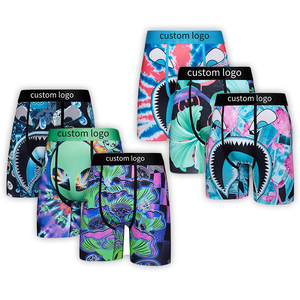 Calzoncillos Boxer Personalizados CELINNE para Hombre, Sin Costuras, Pierna Larga, Transpirables, de Secado Rápido, Ropa Interior Deportiva Masculina - Product Image 1