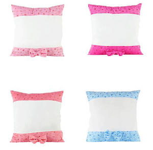 Ventes directes des fabricants Transfert de chaleur Coussin jetable Vente en gros DIY Ours vierge Pleine largeur Noeud en daim Canapé Coussin de voiture - Product Image 5