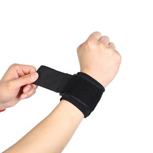 Wrist Support <b>Wrap</b> <b>Black</b> Nylon Compression Wrist Brace For Weightlifting Badminton Volleyball Adult Universal Use - Product Image 2