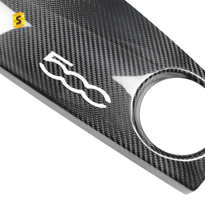 Phụ kiện nội thất 2016 2023 cho Fiat 500 Bảng điều khiển sợi carbon Shasha (Verson tay lái bên trái) - Product Image 5