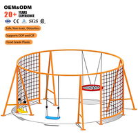 SageDelightRides Équipement de jeu extérieur commercial, balançoire multi-places pour enfants, acier galvanisé, LLDPE, école, maternelle, vente en gros