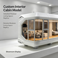 Modèle d'intérieur de cabine modulaire personnalisée