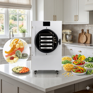 HFD 4 Mini Lyophilisateur 4 kg Système de Refroidissement Économe en Énergie <span class=keywords><strong>à</strong></span> Condenseur Rétention Professionnelle des Nutriments pour Légumes Biologiques - Product Image 1