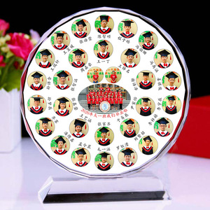Crystal Photo <b>Frame</b> Round Customizable For Group Photos <b>Graduation</b> Souvenirs Living Room Display - Product Image 4