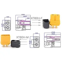 Amass 10X XT30/XT30U/XT60/XT90 Connecteurs Bullet Plug pour RC Quadcopter FPV Racing Drone Lipo Battery Electronic Components