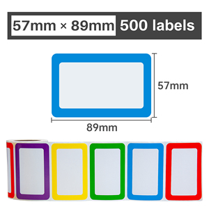 5 Colors Blank <b>Name</b> <b>Stickers</b> 500 <b>Labels</b> Per Roll Removable Adhesive - Product Image 4