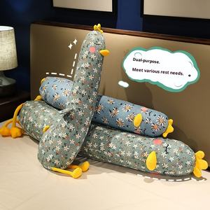 Dessin animé mignon fleur Super doux en peluche canard Long oreiller pour unisexe lit dormir côté sommeil soulagement du Stress - Product Image 5