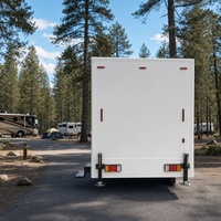 Hochwertiger Doppelkabinen-Mobiltoilettenanhänger Luxuriöse Tragbare Toilette für Outdoor-Events, Bürogebäude und Krankenhäuser