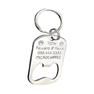 Décapsuleur en métal avec logo personnalisé, porte-clés multifonctionnel en acier inoxydable, porte-clés personnalisé avec fonction décapsuleur - Product Image 6