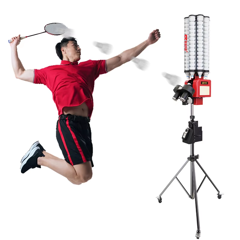 SIBOASI Professional Online Coach Badminton maschine Tragbarer Trainings förderer Bälle Federball-Sammler metall mit großer Kapazität****^^^^ https://www.siboasi.com