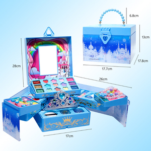 Kit para Hacer Pulseras, Estuche de Maquillaje Real para <span class=keywords><strong>Niña</strong></span> de 10 <span class=keywords><strong>Años</strong></span>, Juego de Maquillaje de Juguete No Tóxico para Niñas, Maquillaje para Bebés - Product Image 5