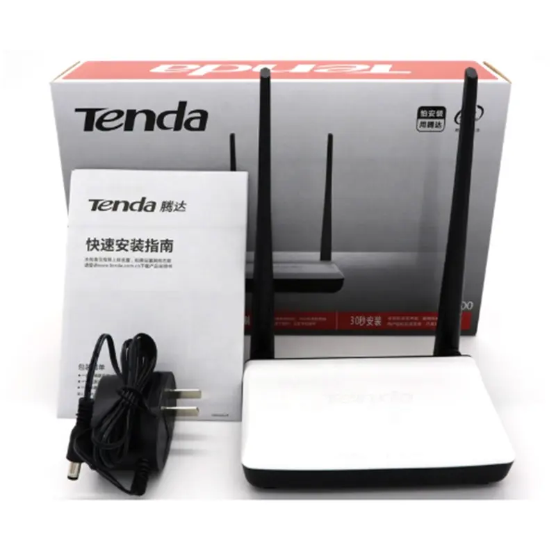 Tenda N318 N300 300Mbps אלחוטי WiFi נתב Wi-Fi משחזר, נתב/WISP/משחזר/AP מצב, חיצוני 2 * 5dBi אנטנה עבור סוהו