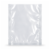 Pochette composite transparente personnalisée pour composants sensibles, sac plat à ouverture supérieure thermoscellable pour une manipulation contrôlée