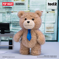 Pop Mart Official Store Ted2 Bear Series Legit Mystery Blind Box Porte-clés battant en coeur Jouets en peluche Poupée Popmart originale personnalisée