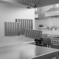 Filtro de Aceite para Campana de Cocina de Acero Inoxidable SS304 |   Filtro de Grasa Profesional para Campana Extractora Comercial |   Recolector de Grasa Apto para Lavavajillas