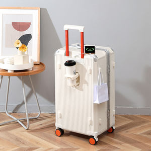 Valise cabine en fer, chariot à bagages, armoire de rangement, bagage cabine avec enveloppe métallique, valise grande taille pour femmes pour les voyages - Product Image 6