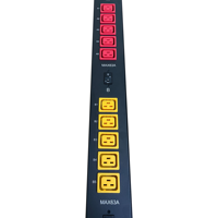 OIT Haute Puissance 45KW 3-Phase 15-Ports C19 63A Rack Mount PDU 415V Unité de Distribution d'Alimentation avec Matériau Métallique