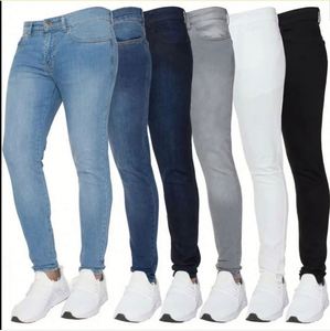 Jeans slim stretch délavés coupe bootcut pour hommes européens et américains, collection automne/printemps, style simple et classique, J0165 - Product Image 4