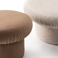 Luxe moderne champignon conception personnalisée tissu velours pied tabouret maison salon canapé tabouret Pouf pouf chambre maquillage tabouret
