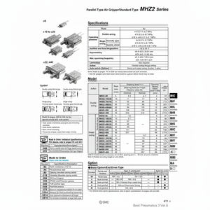 Pince pneumatique SMC MHZ2-16SK produit de robot industriel - Product Image 1