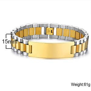 Pulseras de cadena de acero de titanio Jin Kai, placa curvada grabada para mujer, joyería de moda, personalización de lujo ligero - Product Image 4