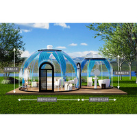 Dôme transparent imperméable pour l'extérieur, structure anti-corrosion, dôme public en polycarbonate, maison dôme