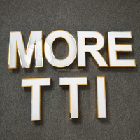 Lettres lumineuses LED personnalisées, enseignes commerciales 3D, enseignes lumineuses en acrylique pour logo de marque d'entreprise, enseigne de magasin extérieure