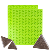 Moule en silicone personnalisé pour chocolat, forme hexagonale, moules pour bonbons et chocolat, résistant au four, passe au lave-vaisselle