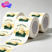 Özel Yoğurt Şişesi Etiketleri Gıda Güvenliği Etiketi Kendinden Yapışkanlı Su Geçirmez Vinil Etiket Özel Çevre Dostu Gıda Ambalaj Etiketleri