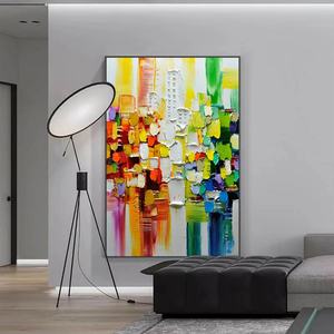 Decoración del Hogar, Lienzo Artístico de Lujo, Arte de Pared, Pinturas al Óleo Coloridas, Pintura Abstracta, Pintura Hecha a Mano, Decoración del Hogar, Arte de Pared - Product Image 4