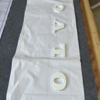 Letrero de Acero Inoxidable 304 Resistente a la Intemperie, con Película Protectora Pintada de Blanco, para Uso en Interiores, Ecológico y Fácil de Instalar